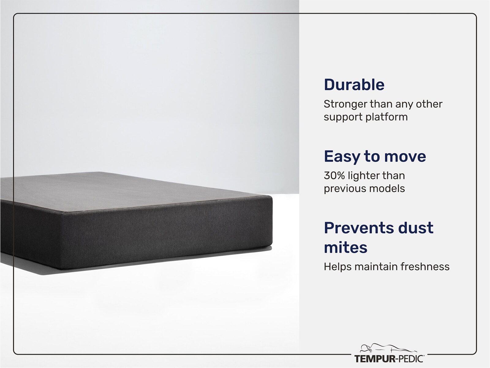 Charcoal Box Spring Foundation